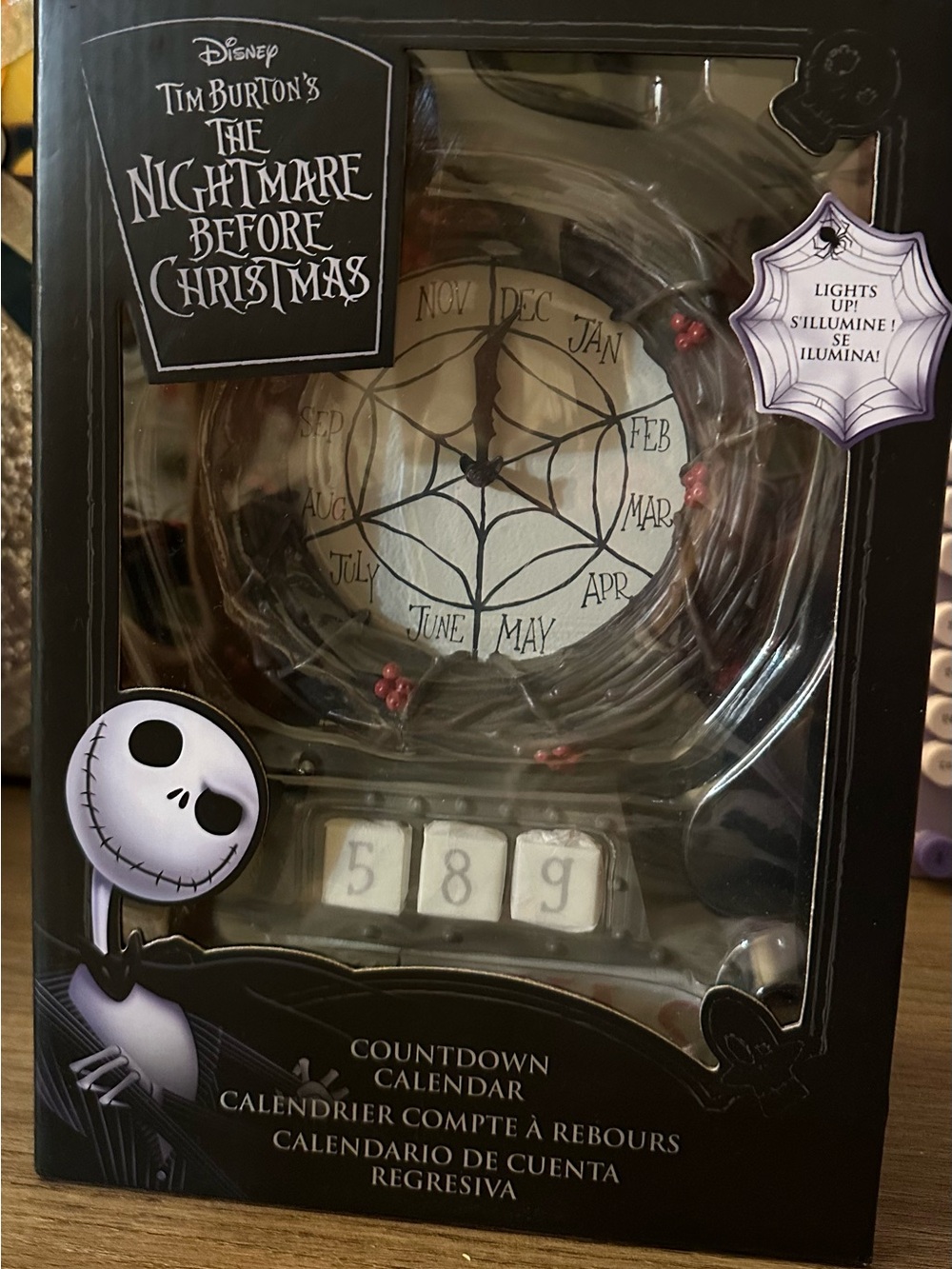 Disney Nightmare Before Christmas Light Up Countdown Calendar